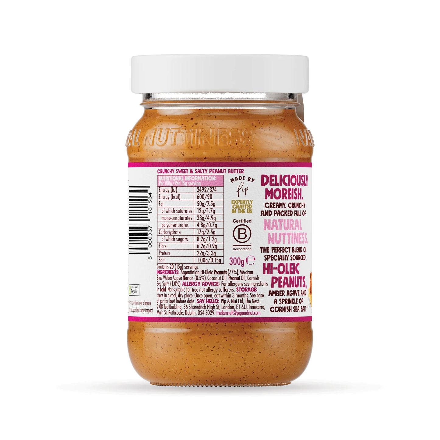 Pip & Nut Sweet & Salty Crunchy Peanut Butter 300g