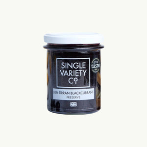 Single Variety Co Ben Tirran Blackcurrant Preserve, front of the pack.