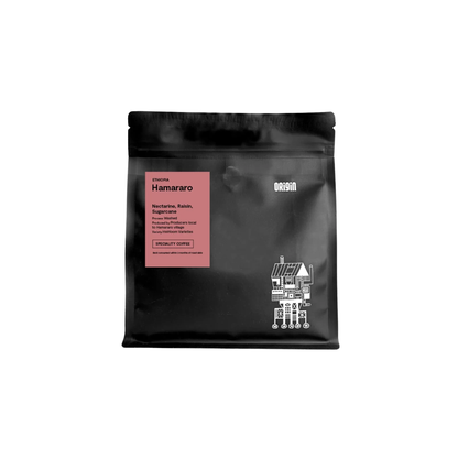 Hamararo Coffee Whole Bean 250g from Origin Coffee, component of The Origin Speciality Flight coffee gift set
