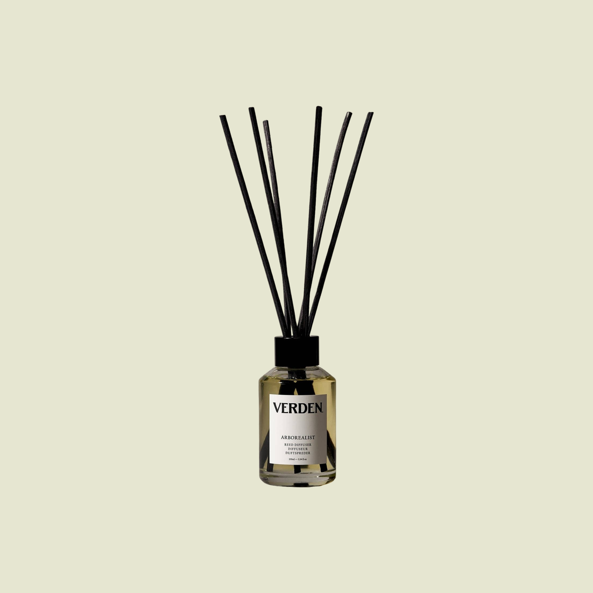 Verden Arborealist Reed Diffuser 100ml, shown from a different angle.