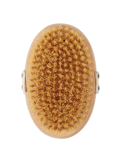 Re:gn Natural Beechwood Sisal Body Brush, in a lifestyle setting.