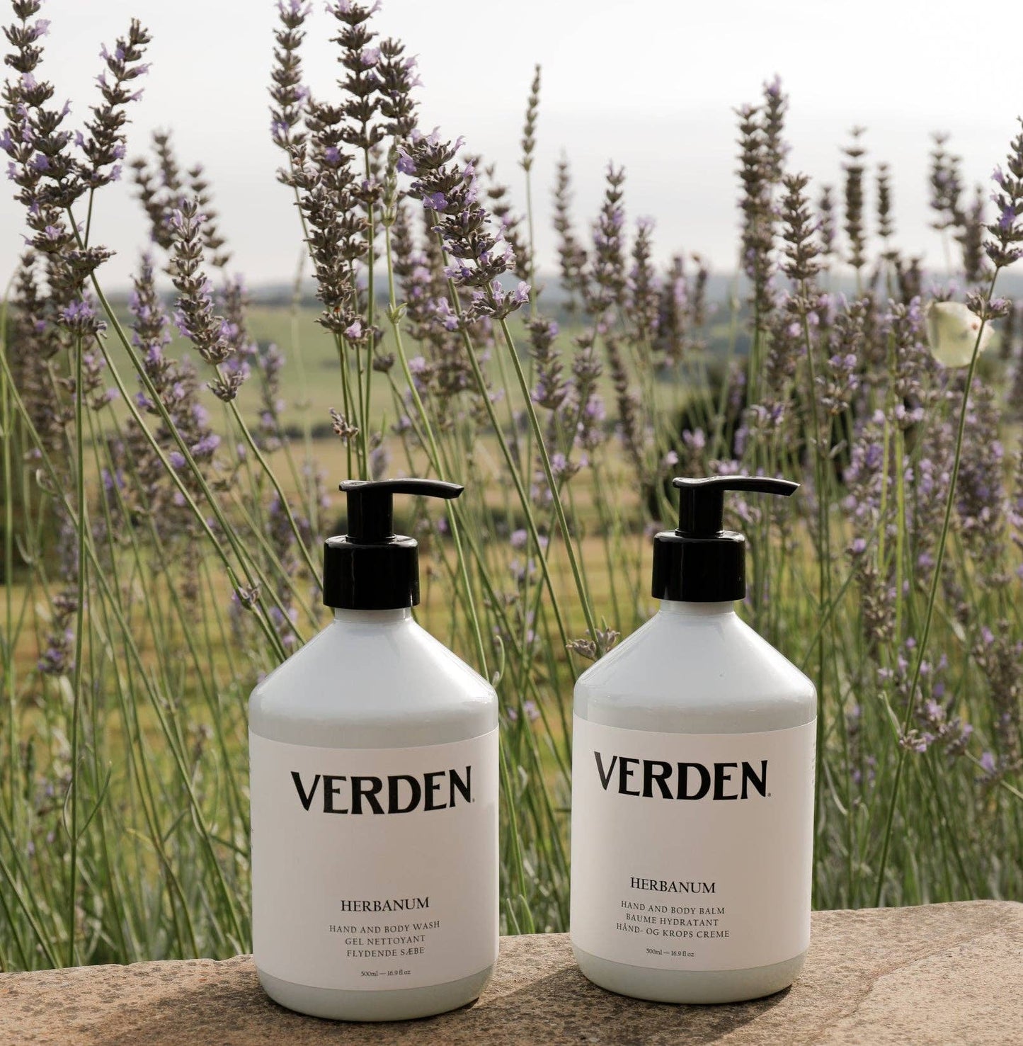 Verden Herbanum Hand & Body Balm, packaging detail.