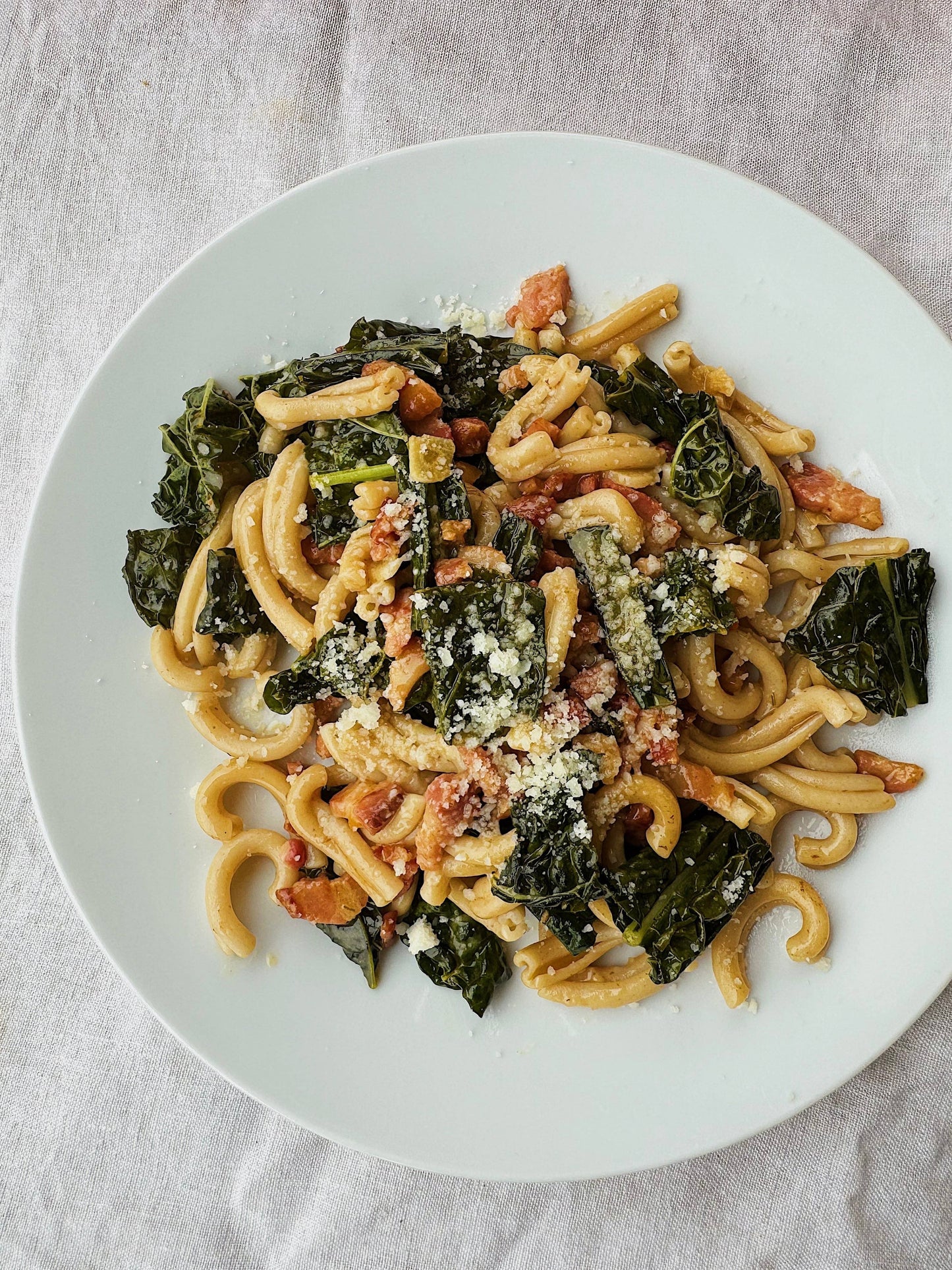 Northern Pasta Co. Casarecce, in a lifestyle setting.