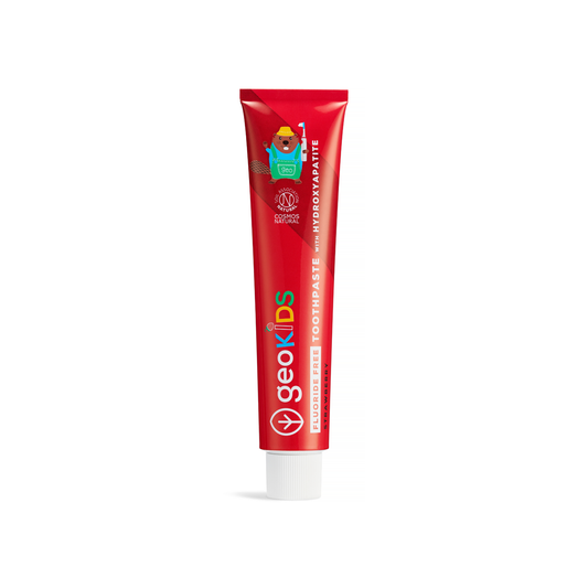 Kids Toothpaste with Hydroxyapatite, Strawberry, Fluoride-Free