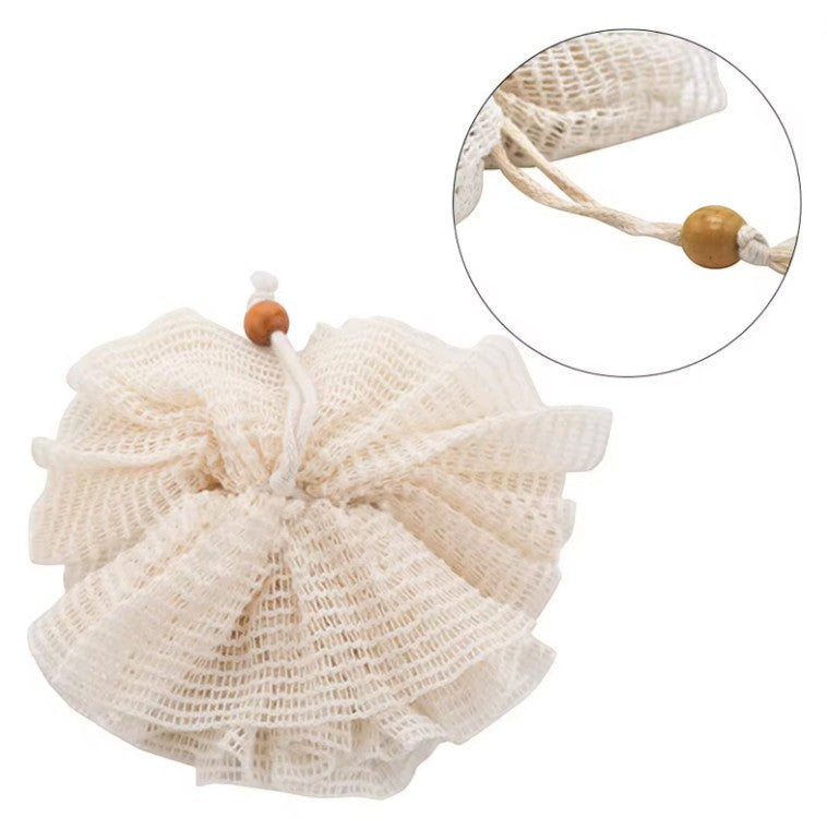 Re:gn Organic Cotton Shower Pouf, additional product view.
