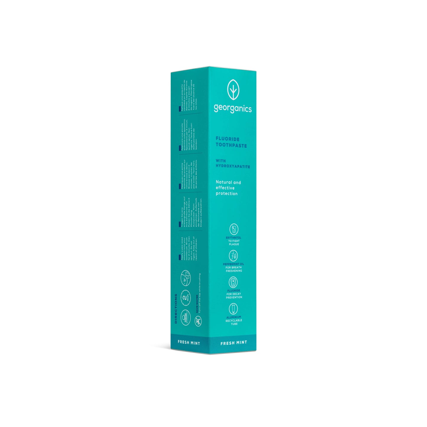Fresh Mint Toothpaste with Hydroxyapatite & Fluoride 75ml