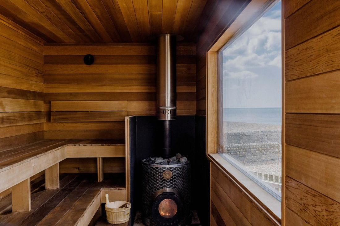 Image created by Beach Box year-round public sauna, Brighton Beach