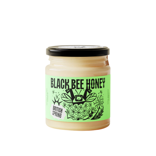 Black Bee Honey Raw British Set Spring Honey 227g