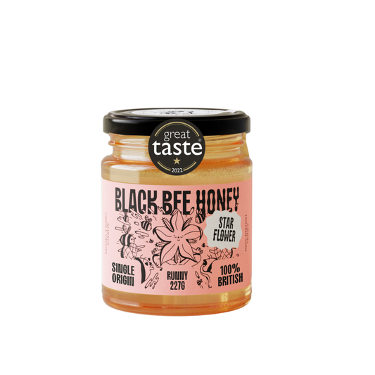 Black Bee Honey Raw Starflower Honey 227g