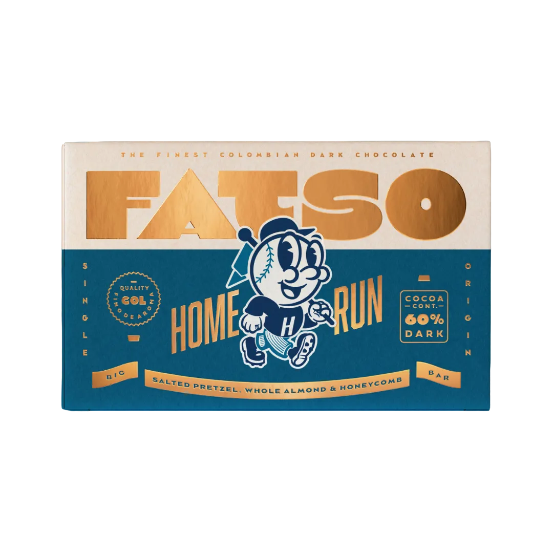 FATSO Home Run Dark Chocolate Bar included in The Chocolate Stash bundle