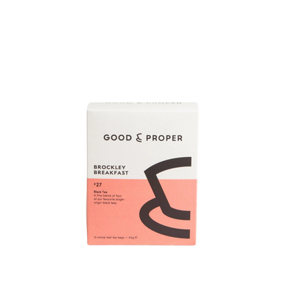 Brockley Breakfast Black Tea Bags from Good & Proper Tea, component of The Good Coffee Break
