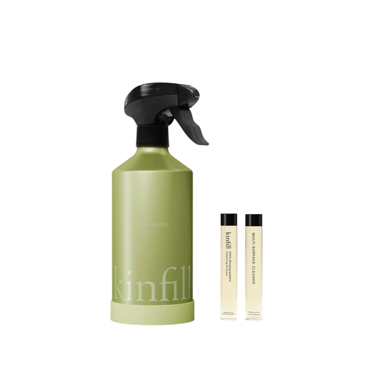 Kinfill Multi Surface Cleaner Kit (Green Ever Bottle + Tangerine scent)