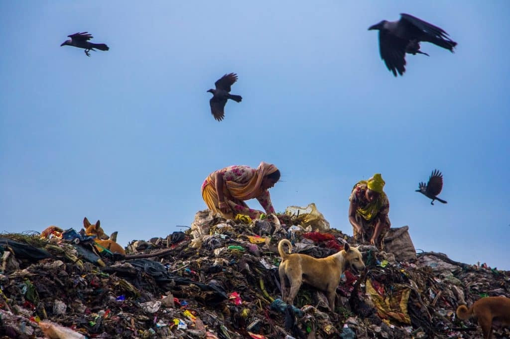 Image created by Mounds of fast fashion waste in the Atacama Desert; Photography Credit: kids.earth.org