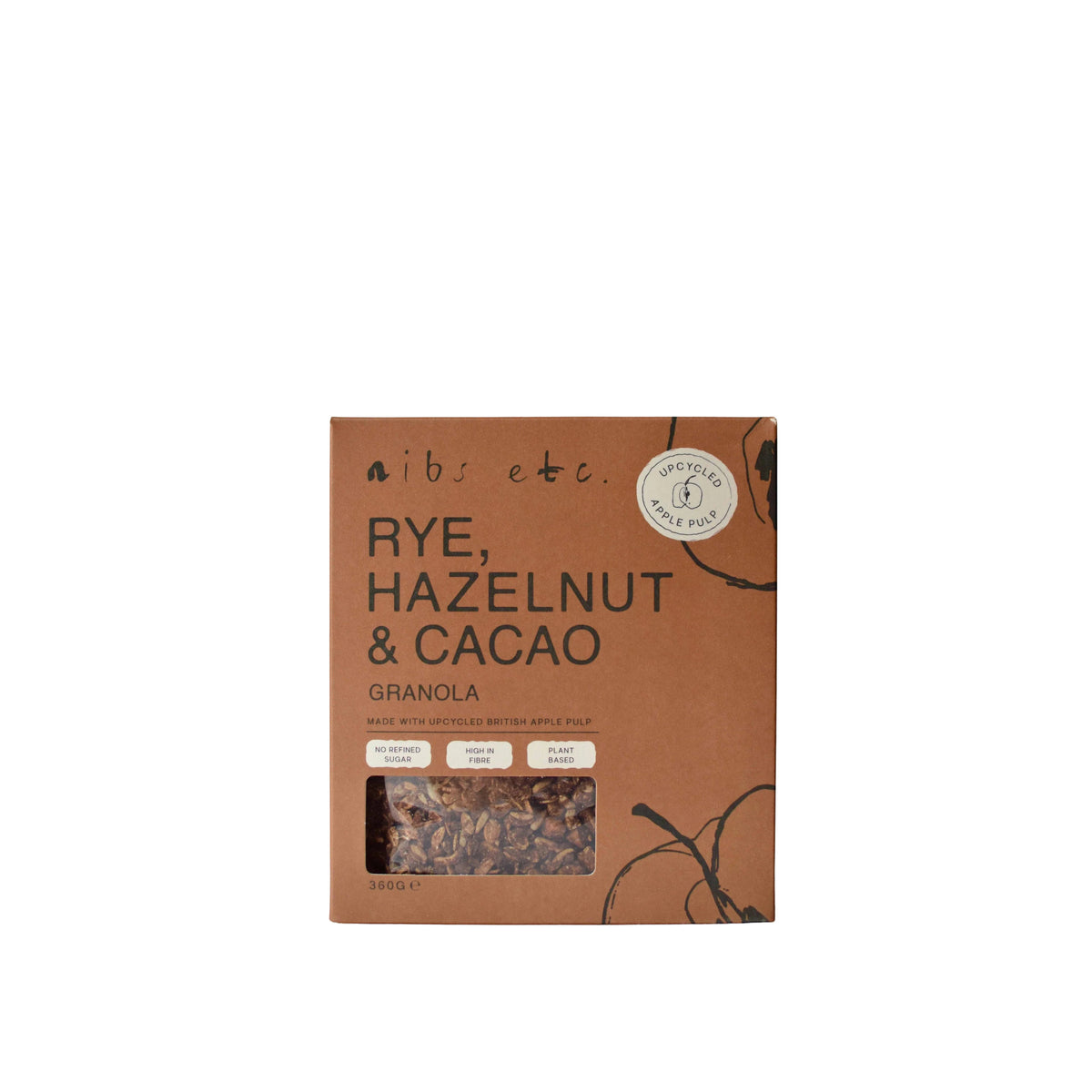 nibs etc Rye Hazelnut and Cacao Granola included in The Peanut Butter and Granola Set