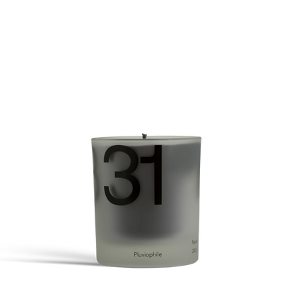 dulcie Pluviophile Candle, shown from a different angle.