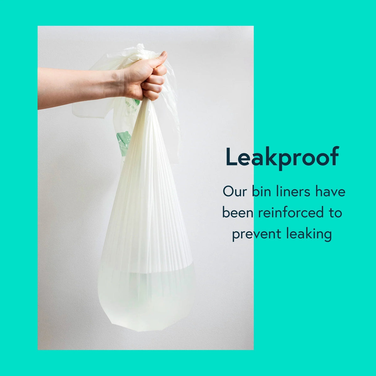 Seep Compostable Bin 50L Liners, Seep50l leakproof.