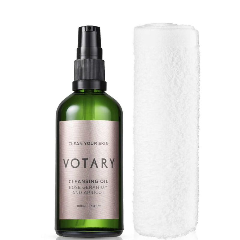 Votary Cleansing Oil Rose Geranium and Apricot 100ml