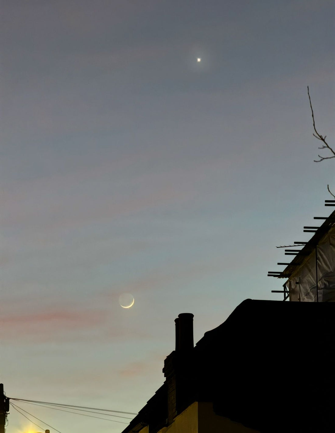Image created by The moon as seen from Forest Gate