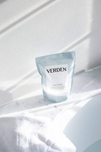 Verden Herbanum Bath Salts 500g, in a lifestyle setting.
