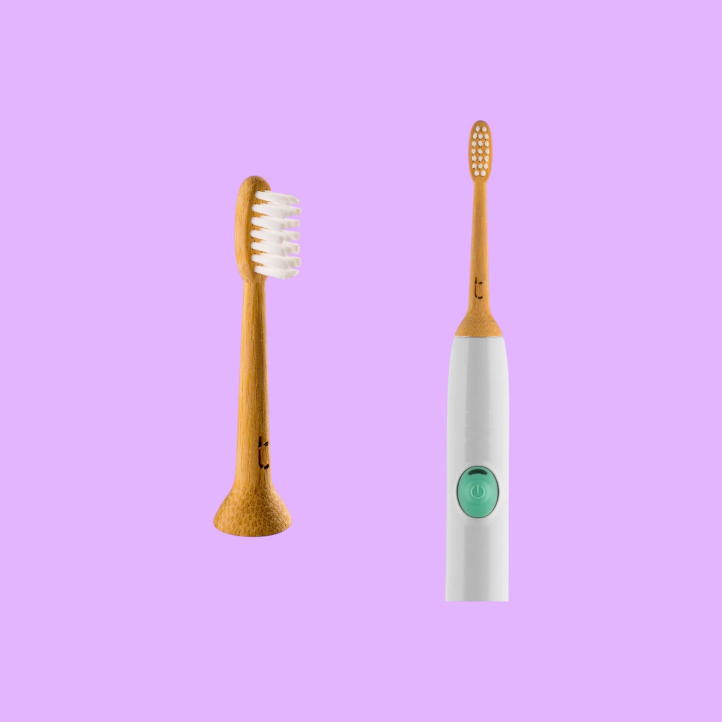 Truthbrush solid bamboo sonic electric toothbrush heads with plant-derived bristles, compatible with Philips Sonicare