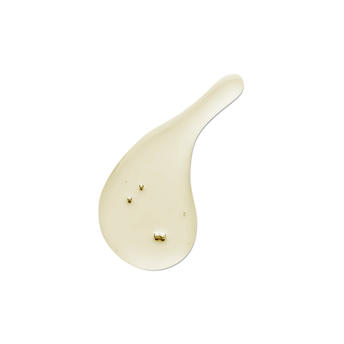 Mirror Water SMOOTH body oil swatch with a pale yellow, non-greasy texture against a black background.