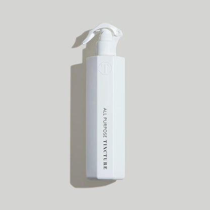 Tincture London antimicrobial white octagonal spray bottle for all-purpose cleaning with safety lock trigger