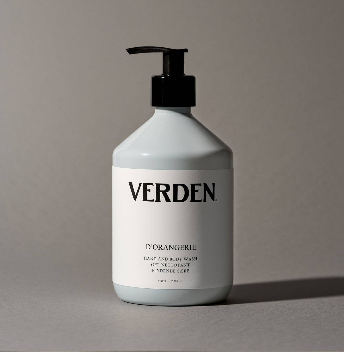 Verden D'Orangerie Hand & Body Wash 500ml, shown from a different angle.