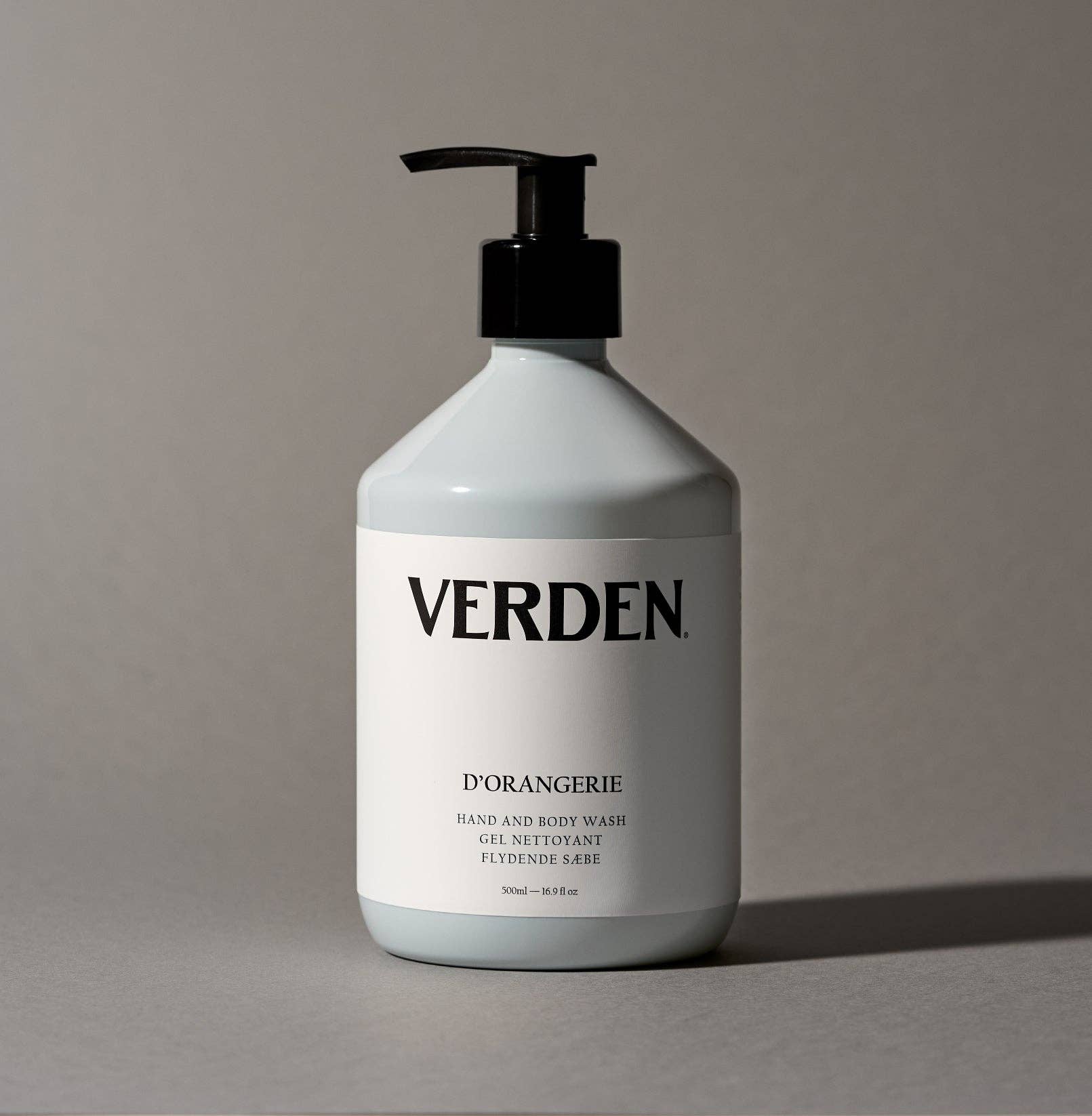 Verden D'Orangerie Hand & Body Wash 500ml, shown from a different angle.