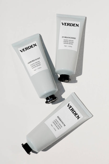Verden Arborealist Hand Cream, in a lifestyle setting.