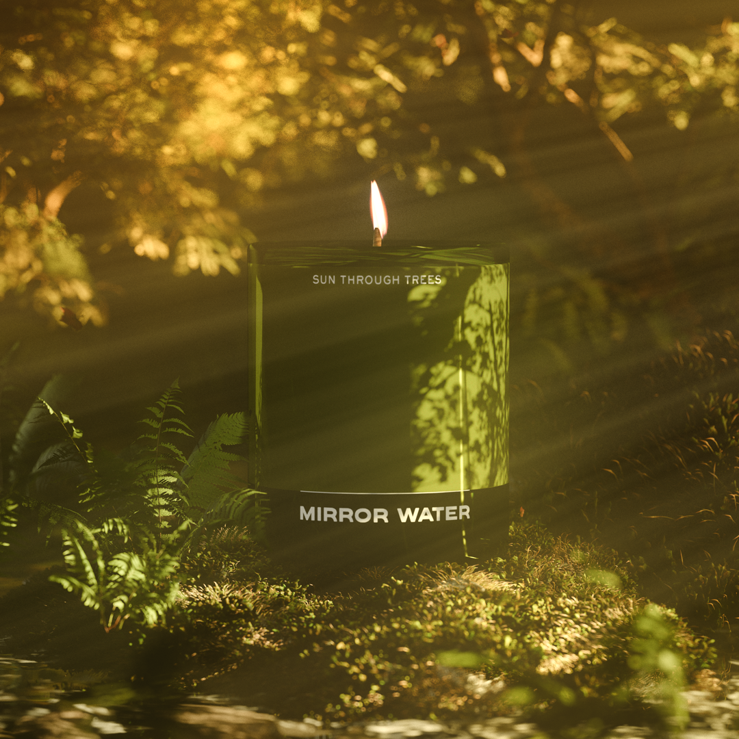 Sun Through Trees Candle