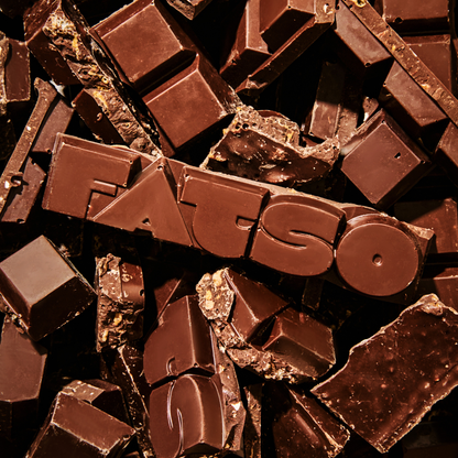 Fatso King's Ransom Dark Chocolate Bar 150g, additional product view.