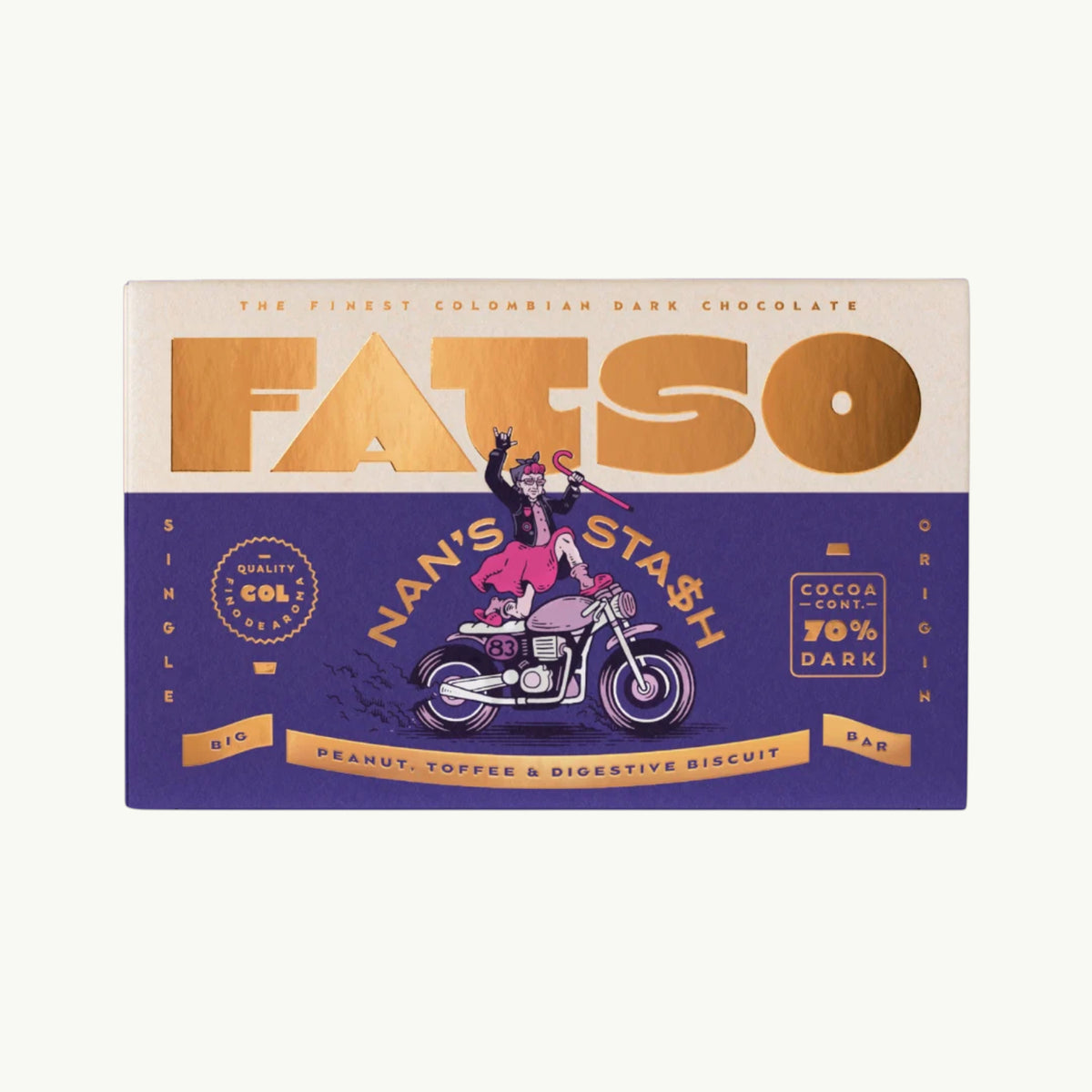 Nan's Stash Dark Chocolate Bar 150g