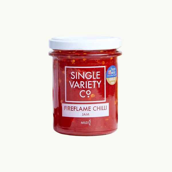 Single Variety Co Fireflame Chilli Jam 225g, mild.