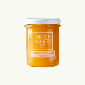 Single Variety Co Golden Pineapple Preserve 225g, front of the pack.