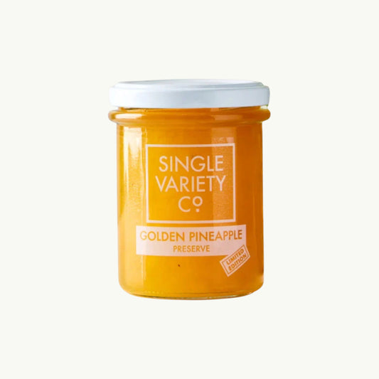 Single Variety Co Golden Pineapple Preserve 225g, front of the pack.