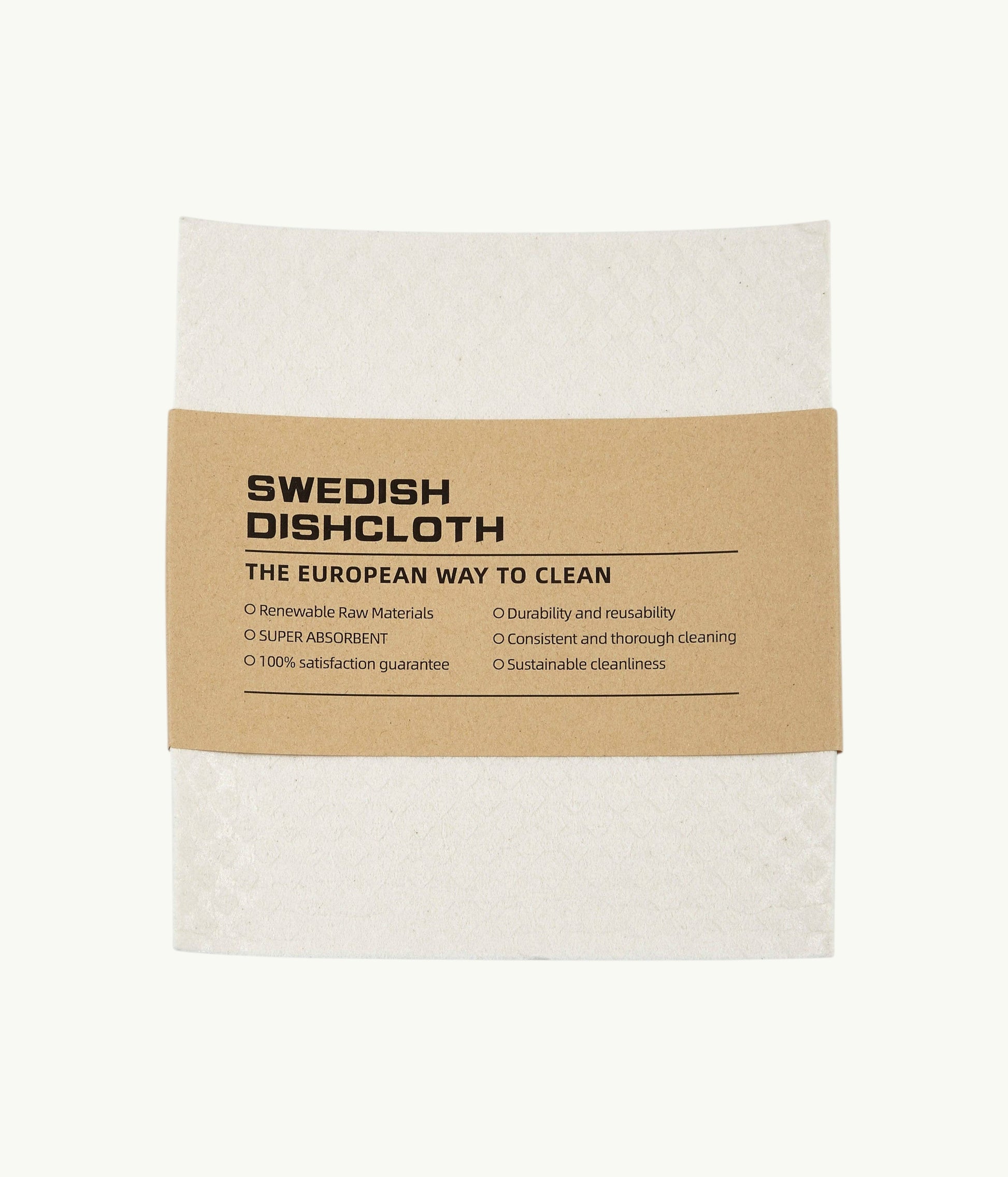 Re:gn compostable Swedish dish cloths in a pack of four with sustainable cellulose and cotton material