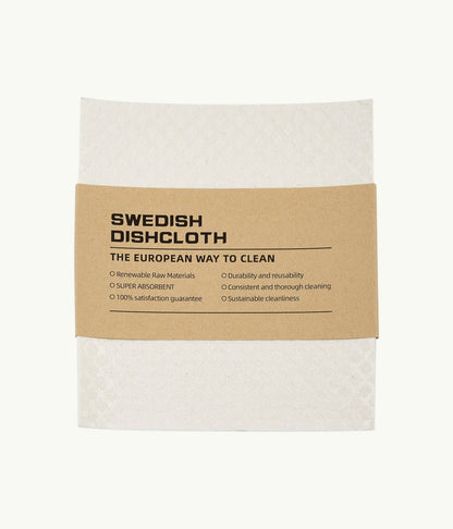 Re:gn compostable Swedish dish cloths in a pack of four with sustainable cellulose and cotton material