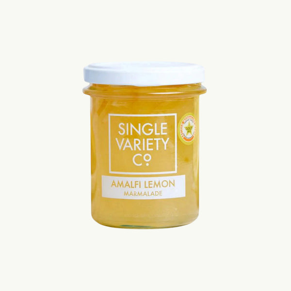Single Variety Co Amalfi Lemon Marmalade, front of the pack.