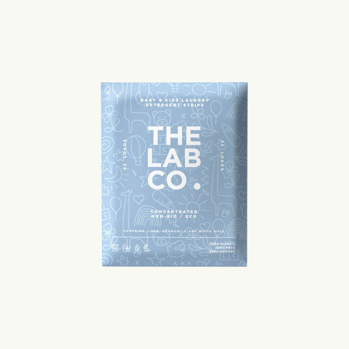 The Lab Co. Soothing Laundry Detergent Strips 32 loads