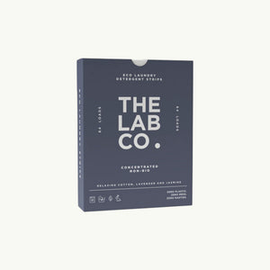 The Lab Co. Relaxing Laundry Detergent Strips, front of the pack.