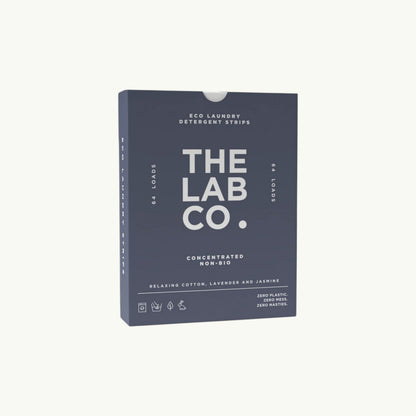 The Lab Co. Relaxing Laundry Detergent Strips, front of the pack.