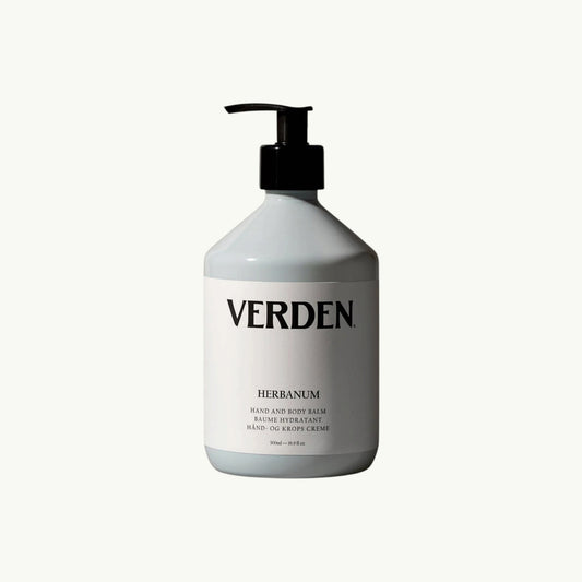 Verden Herbanum Hand & Body Balm, front of the pack.