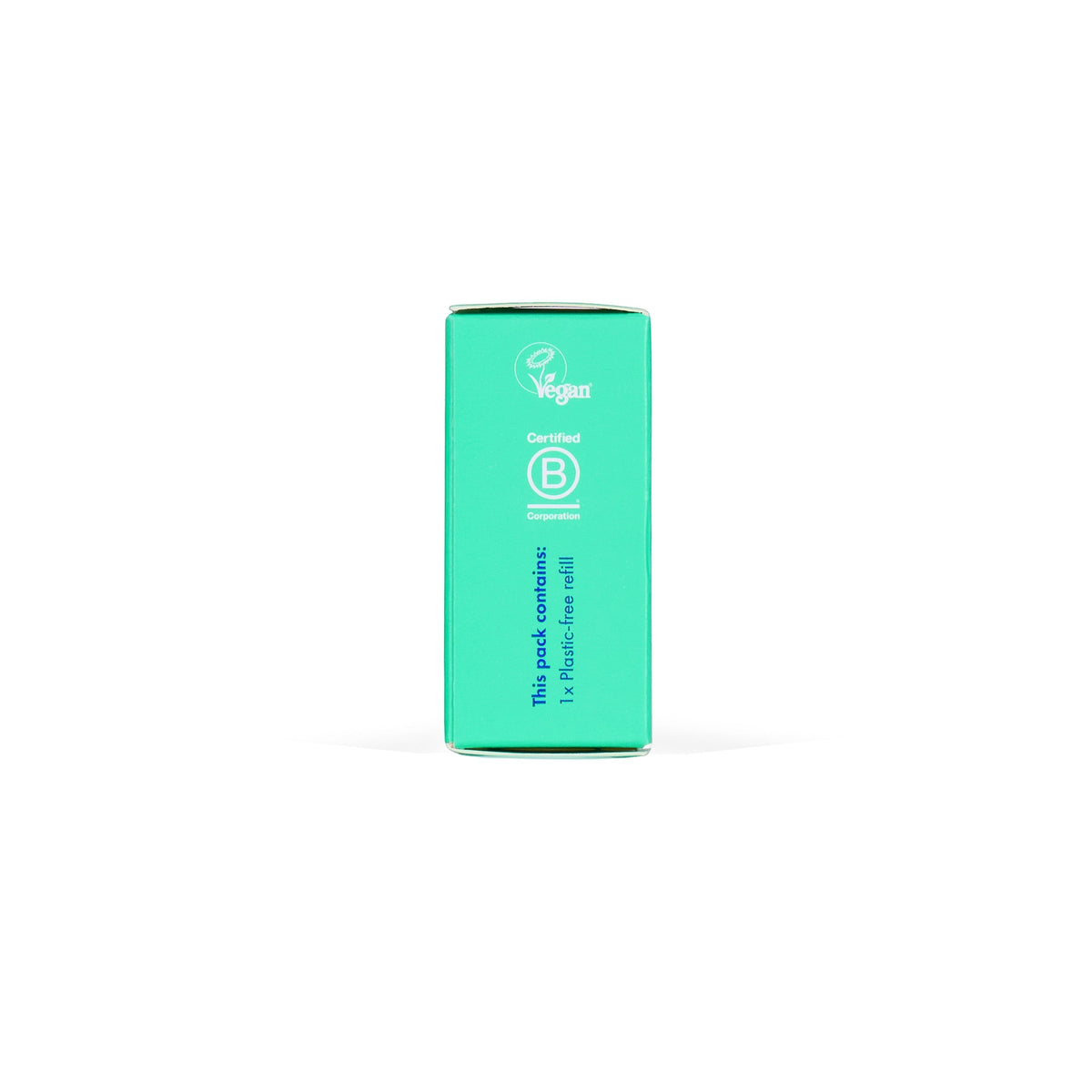Wild Fresh Cotton and Sea Salt deodorant refill in a sustainable green compostable bamboo-pulp casing
