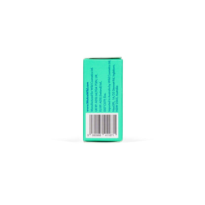 Wild deodorant refill packaging in fresh cotton and sea salt scent, showing product information and barcode.